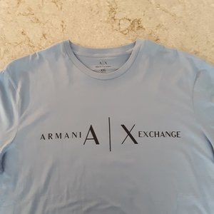 Armani Exchange T-Shirt Light Blue XXL Regular
